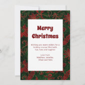 Frohe Weihnachts Chic Festtage Familienfeiertag Fo (Rückseite)