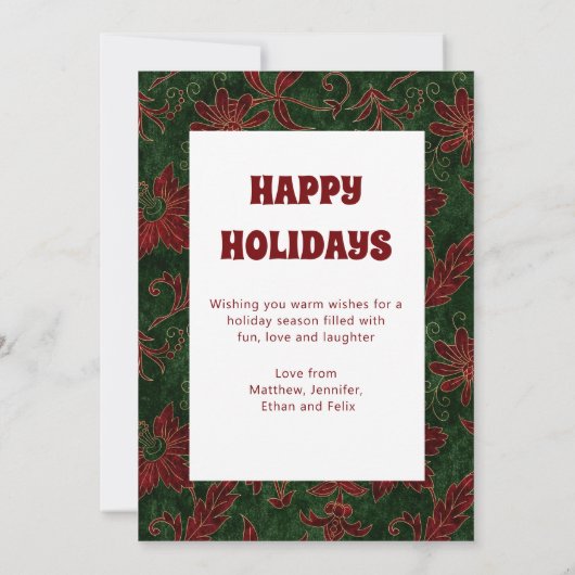 Frohe Weihnachts Chic Festtage Familienfeiertag Fo (Rückseite)