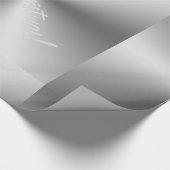 Frohe Weihnachts-Chic Metallic Silver Geschenk Wra Geschenkpapier (Ecke)