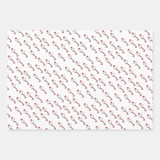 Frohe Weihnachts Chickens Wrapping Paper Snowman Geschenkpapier Set (Vorderseite)