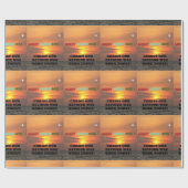 Frohe Weihnachts Christus unser Retter ist heute G Geschenkpapier (Flach)