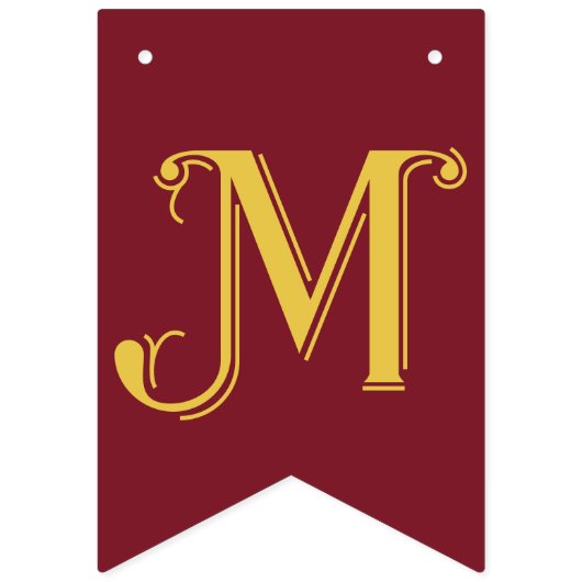 Frohe Weihnachts Classic Nordic Red Wimpelkette (Zweite Fahne)