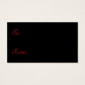 Frohe Weihnachts Classic Santa 1 - Geschenketikett (Rückseite)