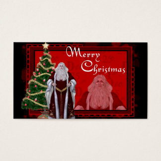 Frohe Weihnachts Classic Santa 1 - Geschenketikett