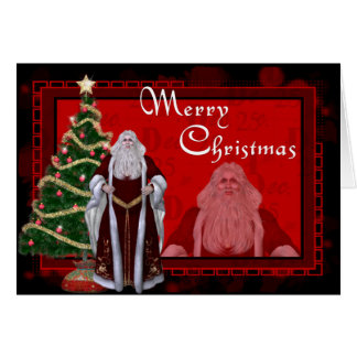 Frohe Weihnachts Classic Santa Designed Card
