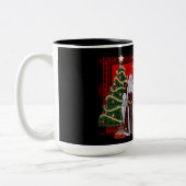 Frohe Weihnachts Classic Weihnachtscoffee-Tasse Zweifarbige Tasse (Links)
