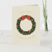 Frohe Weihnachts Classic Wreath Gold (Vorderseite)