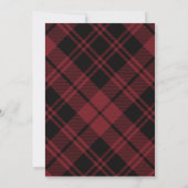 Frohe Weihnachts Collage Red Kariert Foto Card Einladung (Rückseite)