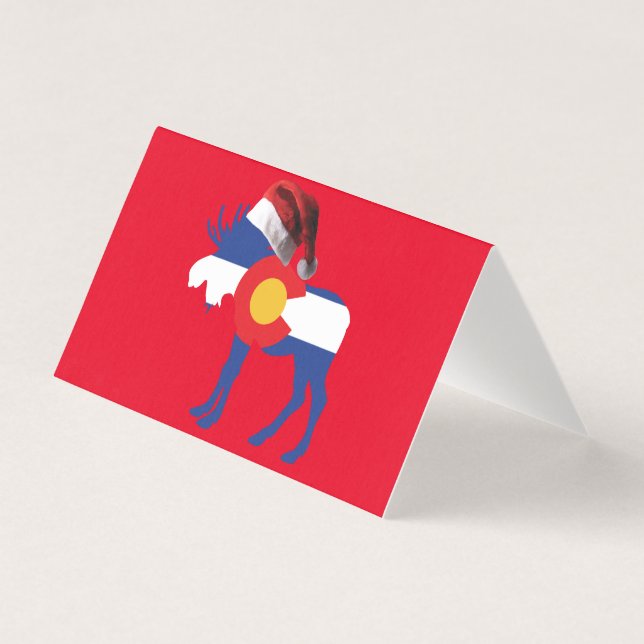 Frohe Weihnachts Colorado Moose (Vorderseite)