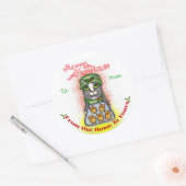 Frohe Weihnachts-Cookie Baker Cat Stickers (Umschlag)