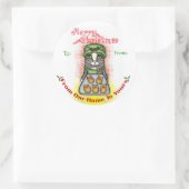 Frohe Weihnachts-Cookie Baker Cat Stickers (Tasche)