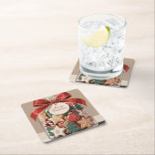 Frohe Weihnachts Cookie Jar Untersetzer Set (Vor Ort)