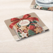 Frohe Weihnachts Cookie Jar Untersetzer Set (angewinkelt)