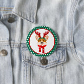 Frohe Weihnachts Corgi Dog Button (Beispiel)