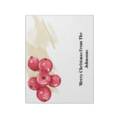 Frohe Weihnachts-Cranberries Notizblock (Rotiert)