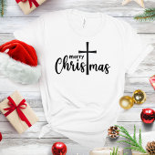 Frohe Weihnachts Cross Faith Shirt