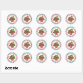 Frohe Weihnachts Cupcake Stickers (Blatt)