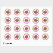 Frohe Weihnachts Cupcake Stickers (Blatt)