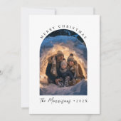 Frohe Weihnachts Custom Family Foto Feiertagskarte (Vorderseite)