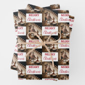 Frohe Weihnachts Custom Family Foto Geschenkpapier Set (Beispiel)