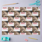 Frohe Weihnachts Custom Family Foto Seidenpapier (Basteln)