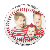 Frohe Weihnachts Custom Family Fotos Baseball (Vorderseite Links)