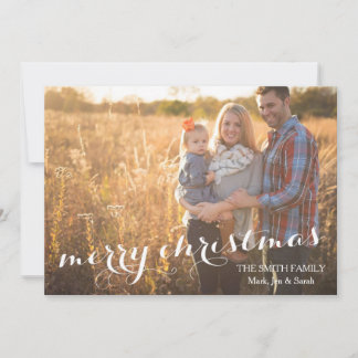 Frohe Weihnachts Custom Foto Card Feiertagskarte