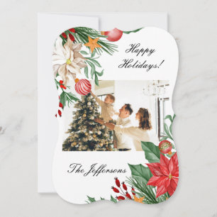 Frohe Weihnachts Custom Foto Grußkarte Einladung
