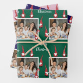 Frohe Weihnachts Custom Foto mit Funny Gnomes Geschenkpapier Set (Beispiel)