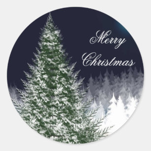 Frohe Weihnachts Custom Holiday Card Umschlag Aufk Runder Aufkleber
