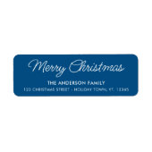 Frohe Weihnachts Custom Holidays Rücksendeadresse (Vorne)