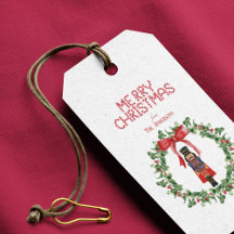 Frohe Weihnachts Custom Message Nutcracker Wreath