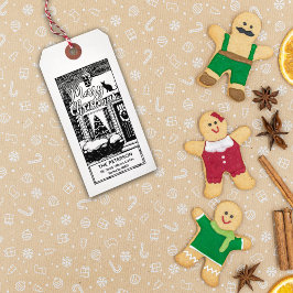 Frohe Weihnachts-Custom-Rücksendeadresse, Gummistempel
