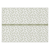 Frohe Weihnachts-Cypress & Snowfall Pattern Urlaub Tischdecke (Vorderseite (Horizontal))