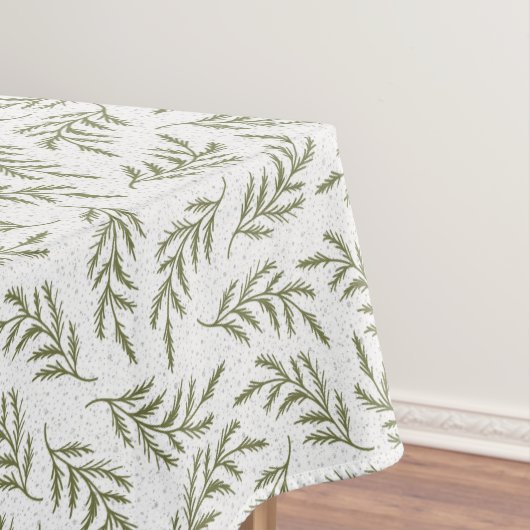 Frohe Weihnachts-Cypress & Snowfall Pattern Urlaub Tischdecke (Beispiel)
