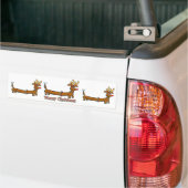 Frohe Weihnachts-Dackel Autoaufkleber (Auf Lkw)