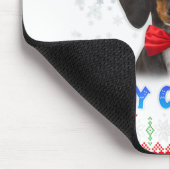 Frohe Weihnachts-Dackel Dackel Santa Ugly Xmas S Mousepad (Ecke)
