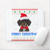 Frohe Weihnachts-Dackel Dackel Santa Ugly Xmas S Mousepad (Mit Mouse)