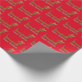 Frohe Weihnachts-Dackel Geschenkpapier (Ecke)