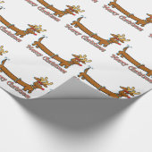 Frohe Weihnachts-Dackel Geschenkpapier (Ecke)