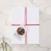 Frohe Weihnachts-Dackel Hunde Elf Geschenkanhänger (Mit Garn)