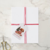 Frohe Weihnachts-Dackel Hunde Weihnachtskekse Geschenkanhänger (Mit Garn)