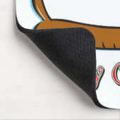 Frohe Weihnachts-Dackel Mousepad (Ecke)