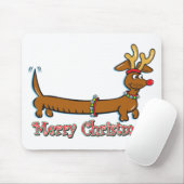 Frohe Weihnachts-Dackel Mousepad (Mit Mouse)