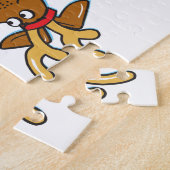 Frohe Weihnachts-Dackel Puzzle (Seite)