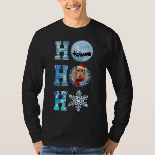 Frohe Weihnachts-Dackel Schnee Frohe Weihnachtsgeb T-Shirt