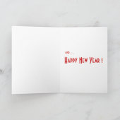 Frohe Weihnachts-Dalmatiner Hund Feiertagskarte (Innenseite)