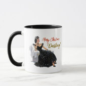 Frohe Weihnachts-Darling(Personalisierte Tasse) Tasse (Links)