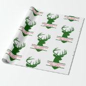 Frohe Weihnachts-Deer-Wrapping Paper - Michael Geschenkpapier (Ungerollt)