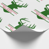 Frohe Weihnachts-Deer-Wrapping Paper - Michael Geschenkpapier (Ecke)